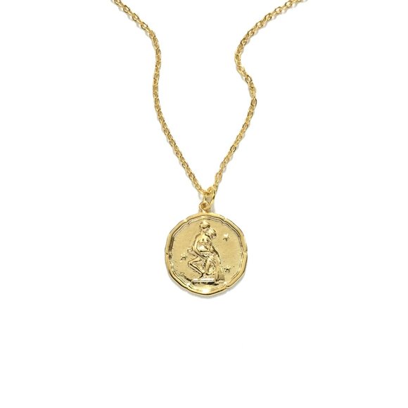 Zodiac Aquarius Sign Necklace - Picture 7 of 8